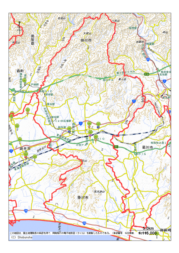 掛川市地図