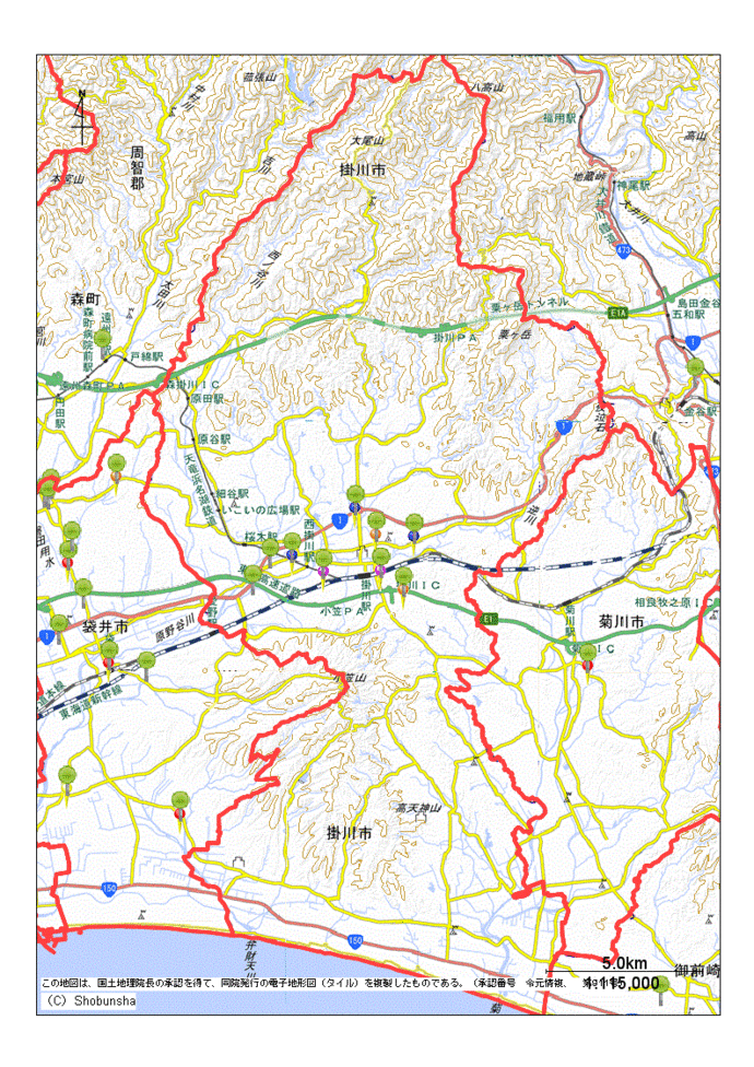 掛川市地図