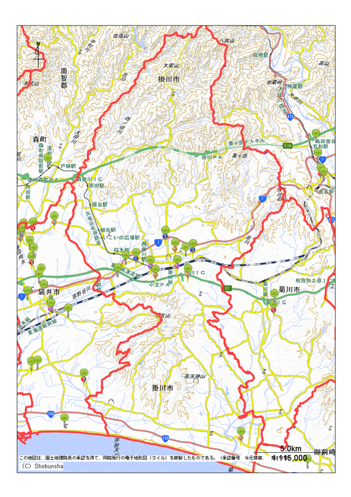 掛川市地図