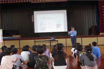 写真：防犯教室（河城小学校）