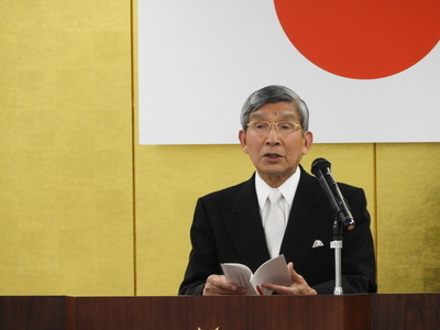 叙勲伝達式の写真