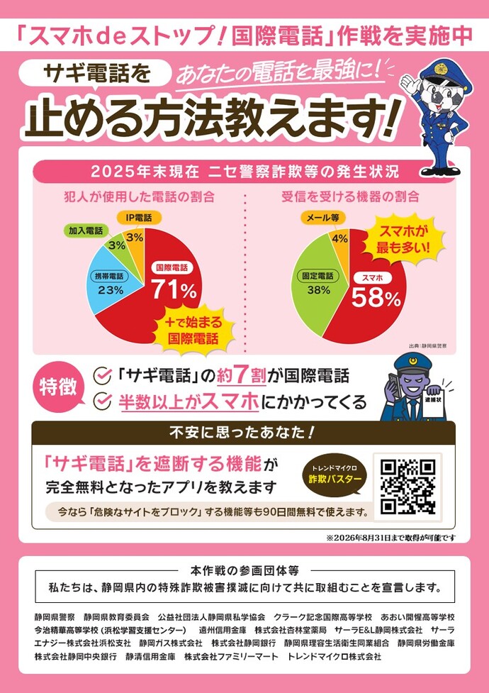 サギ電話止める方法を教えます