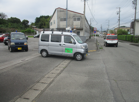 写真：下校見守り活動の様子