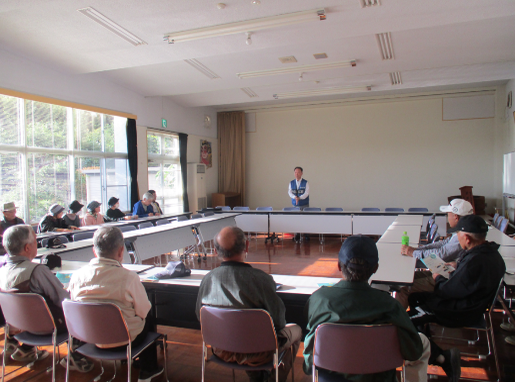 写真：交通安全講話の様子