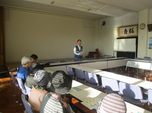 写真：交通安全講話の様子