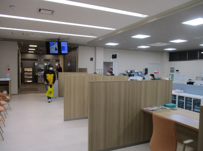 写真：訓練の様子（強盗が侵入）