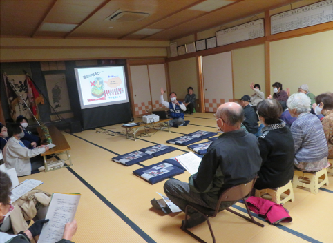 写真：防犯講話の様子
