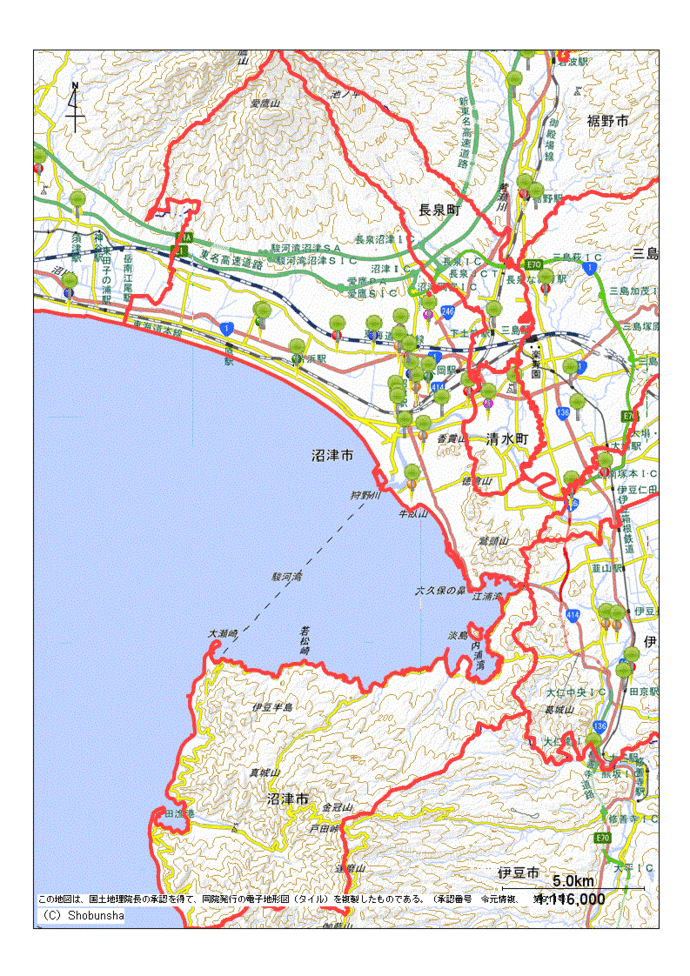 沼津市地図