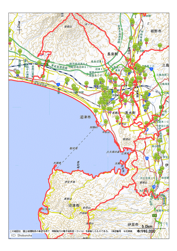 沼津市地図