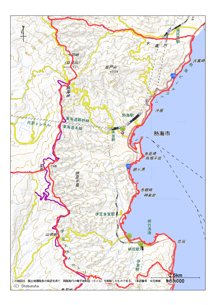 熱海市地図