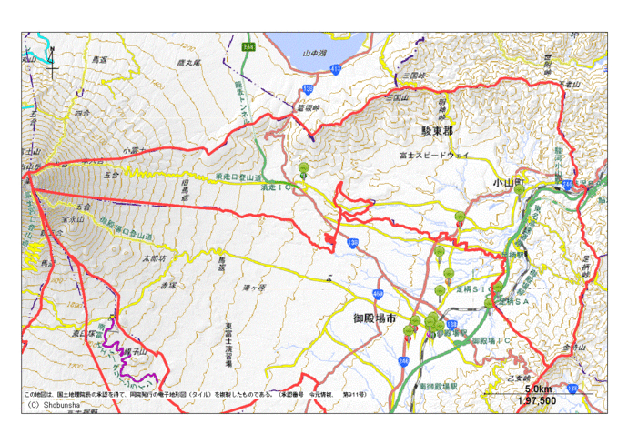 小山町地図