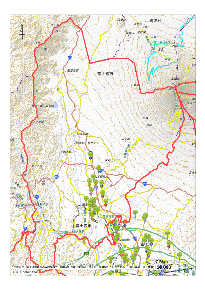 富士宮市地図