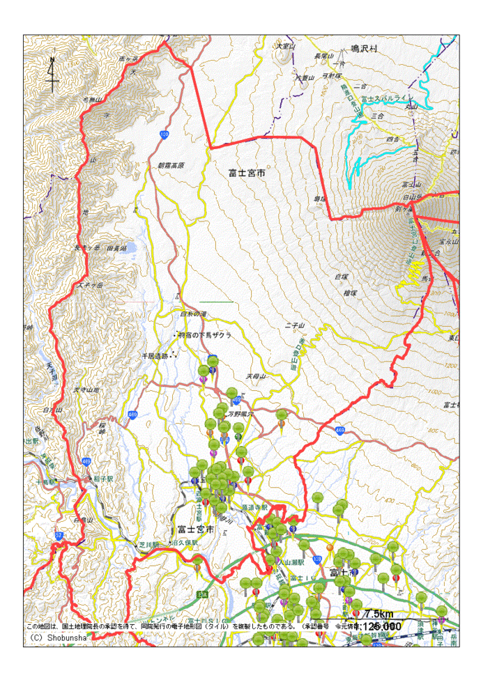 富士宮市地図