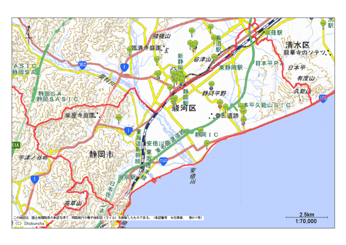 駿河区地図