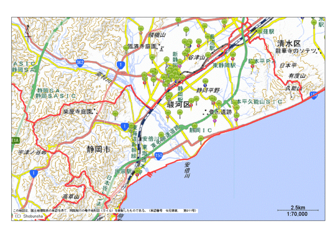 駿河区地図