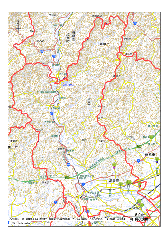 島田市地図