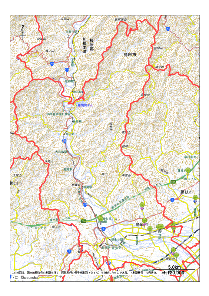 島田市地図