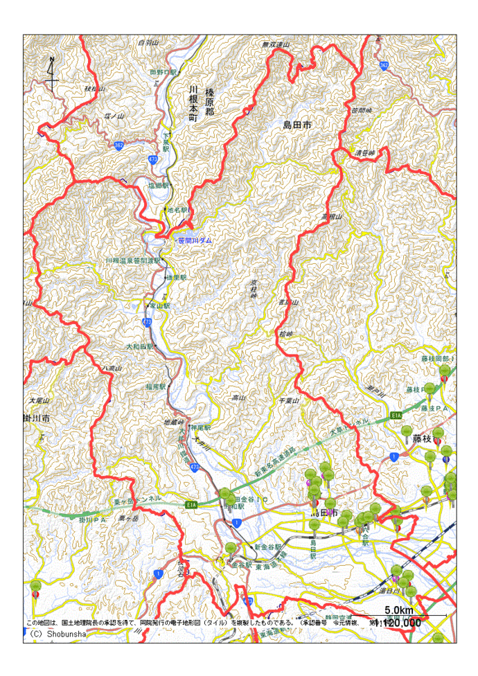 島田市地図