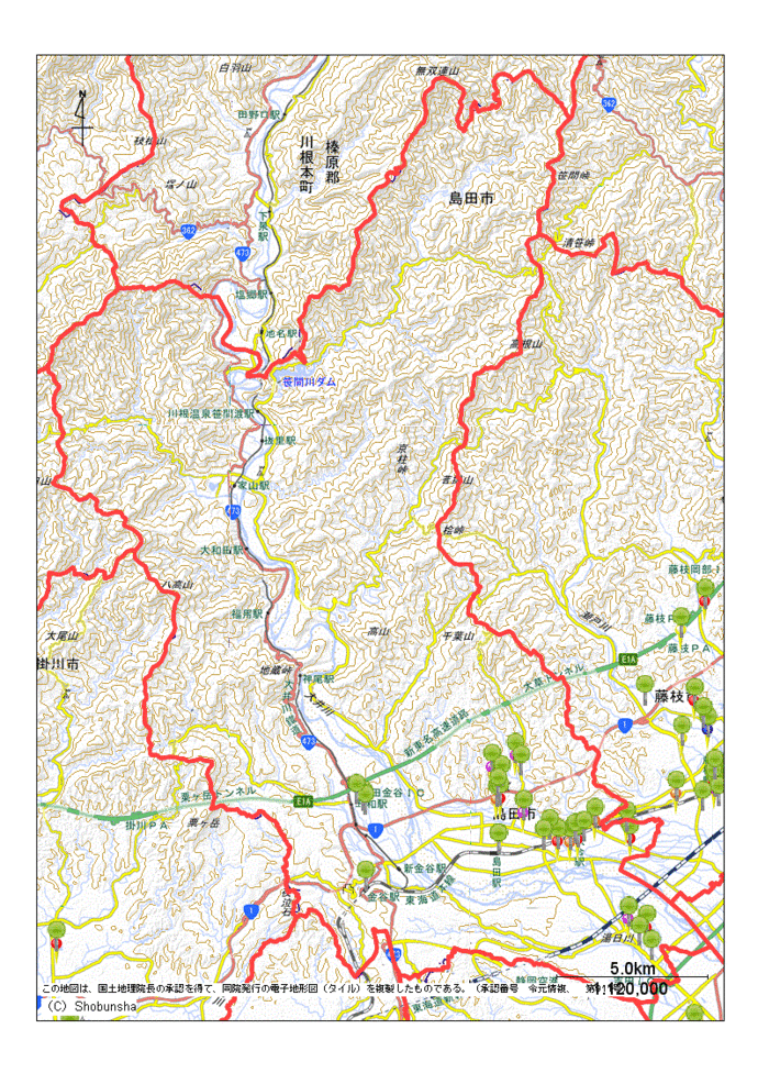島田市地図