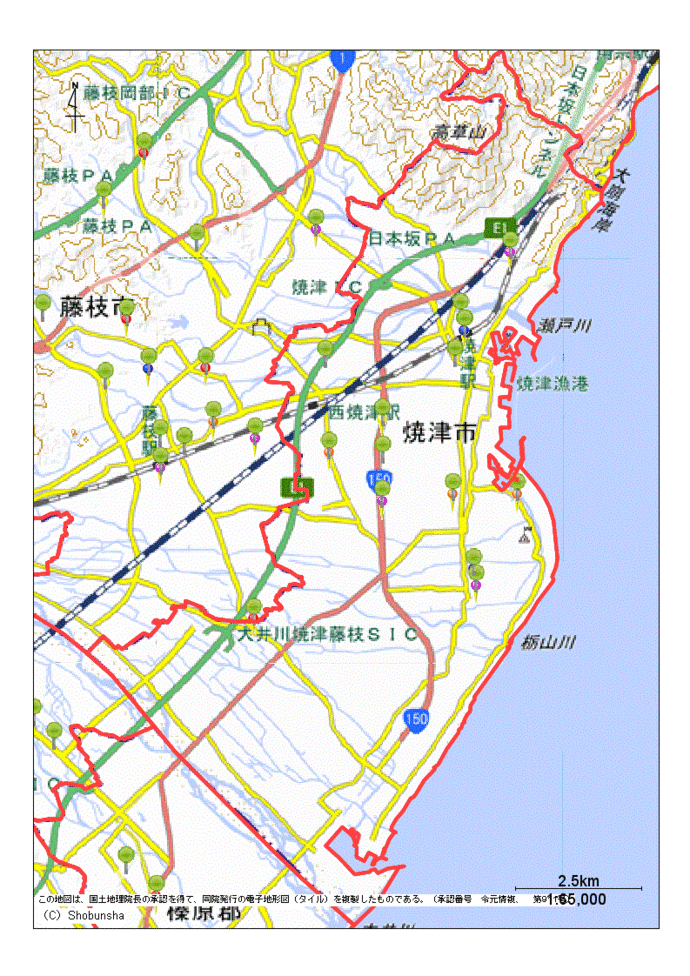 焼津市地図