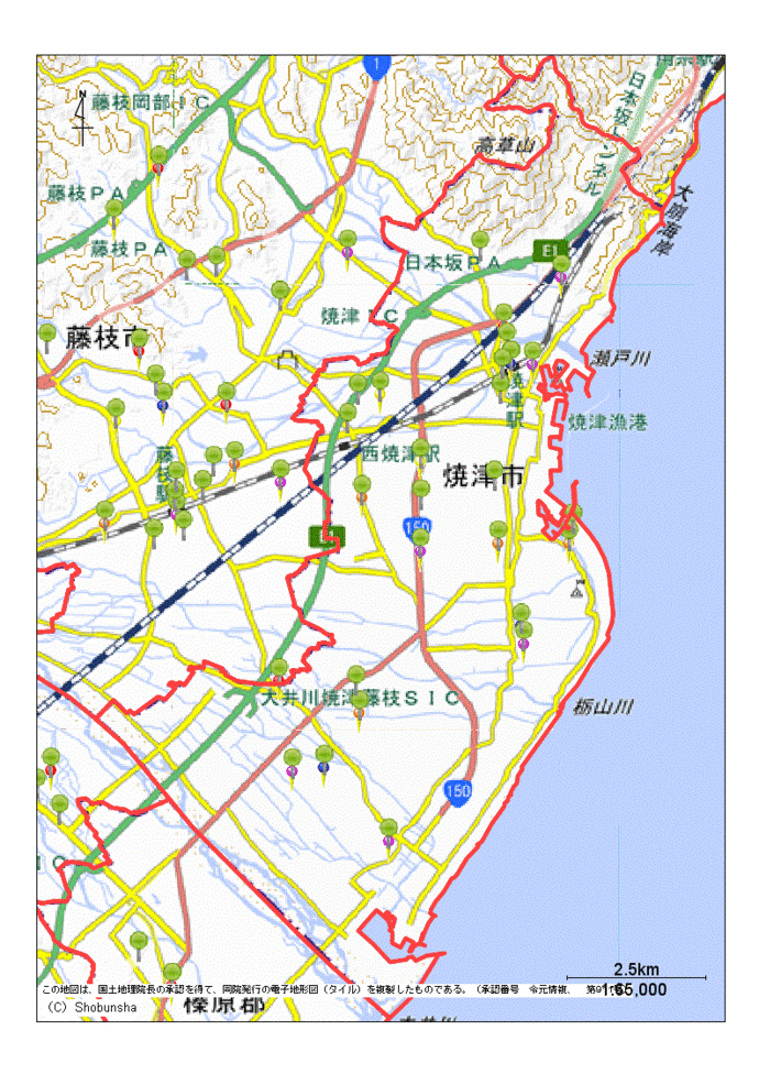 焼津市地図