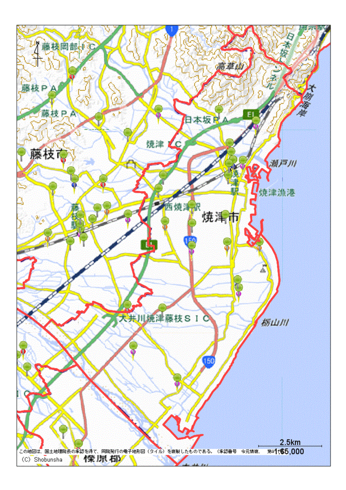 焼津市地図
