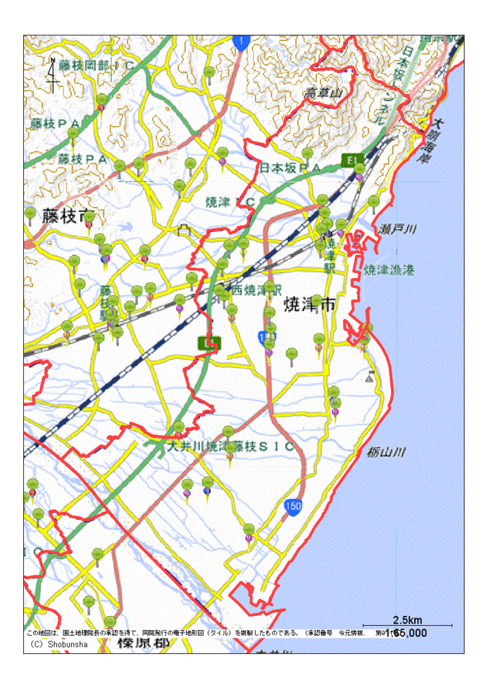 焼津市地図