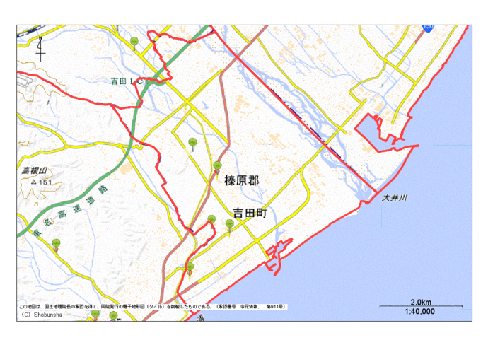 榛原郡吉田町地図
