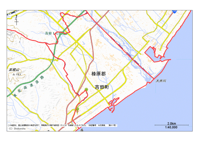 榛原郡吉田町地図