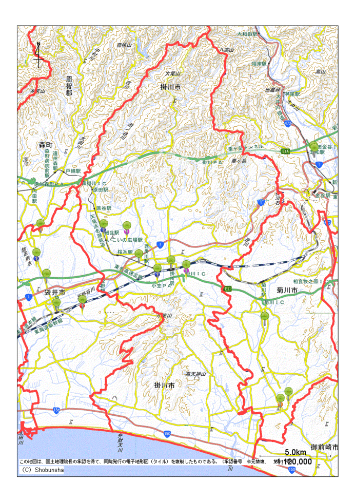 掛川市地図
