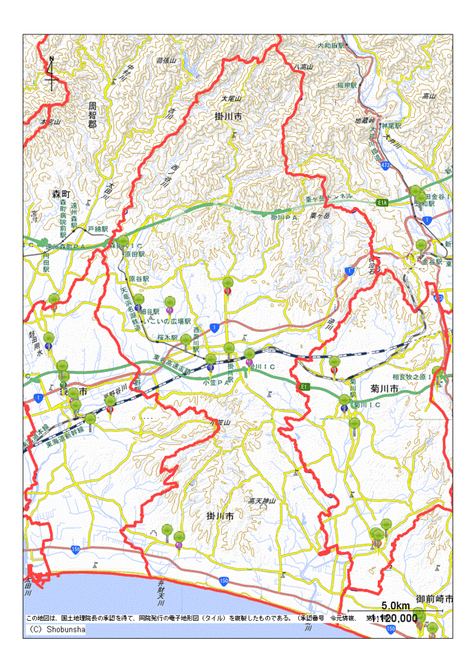 掛川市地図