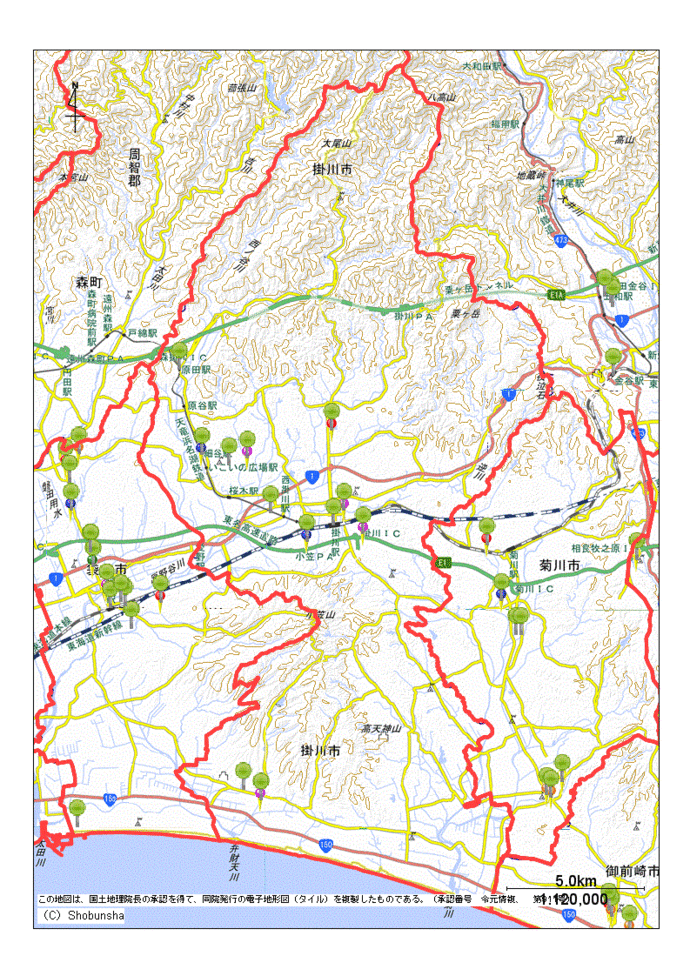掛川市地図