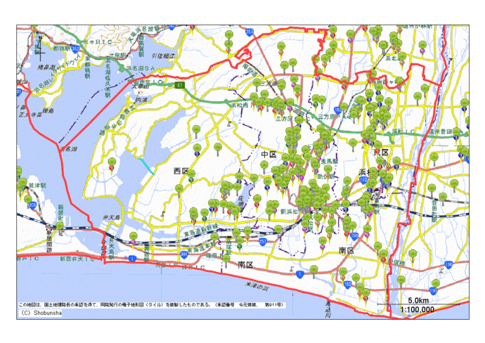 浜松市中央区地図