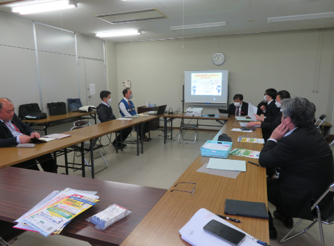 写真：防犯講話の様子