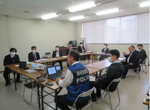 写真：防犯講話の様子