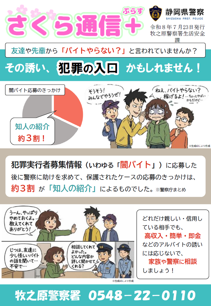 チラシ：さくら通信ぷらす