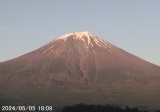 写真：午後6時ごろの富士山