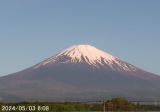 午前6時ごろの富士山