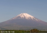 午前7時ごろの富士山