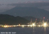 上午19點左右的富士山
